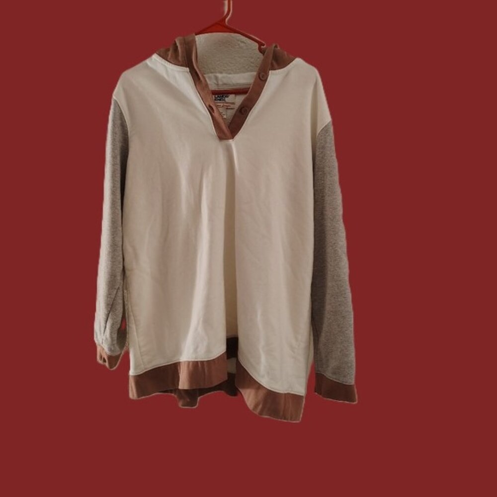 Lands End White sweatshirt
